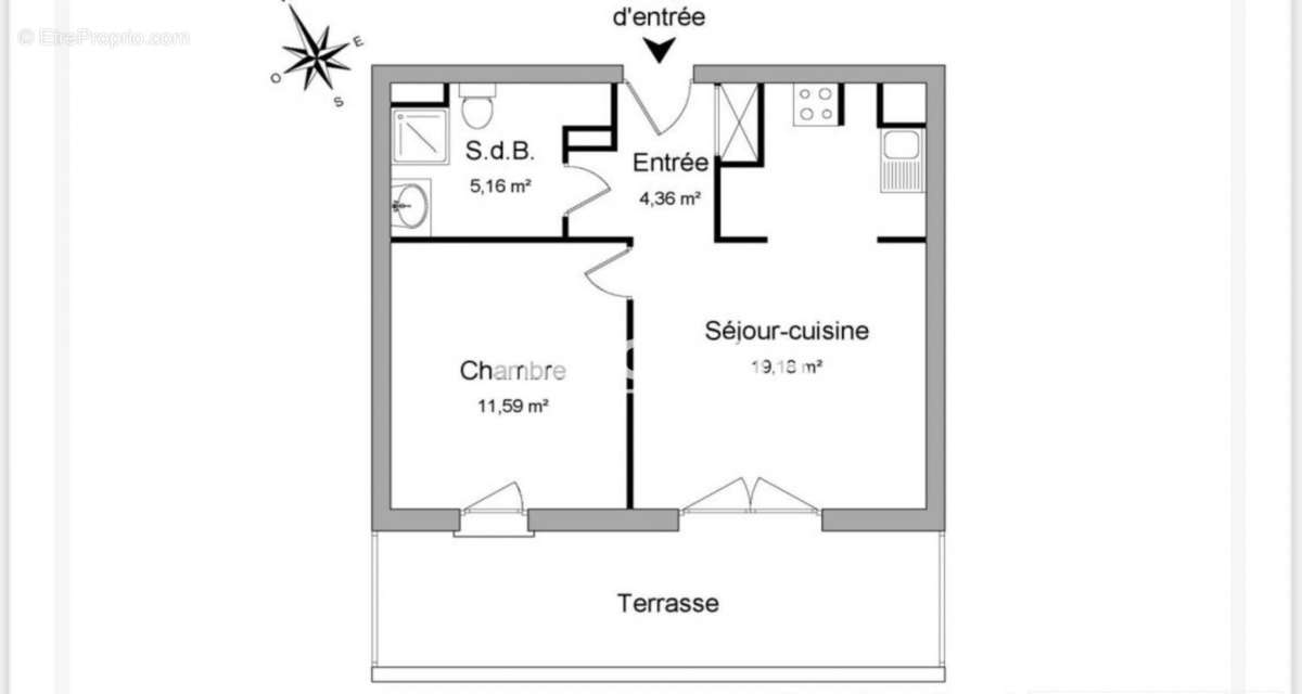 Appartement à HEROUVILLE-SAINT-CLAIR