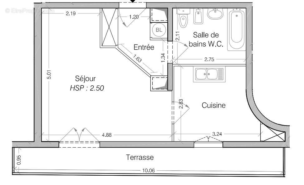 Appartement à PARIS-13E