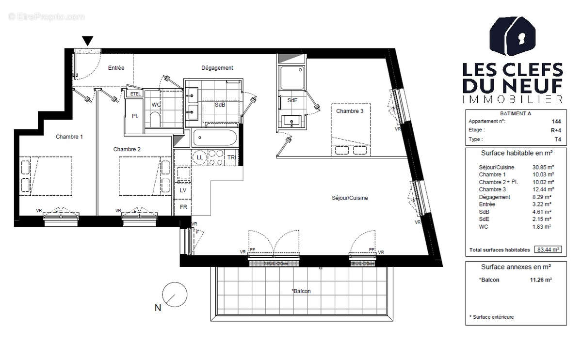 Appartement à CLICHY