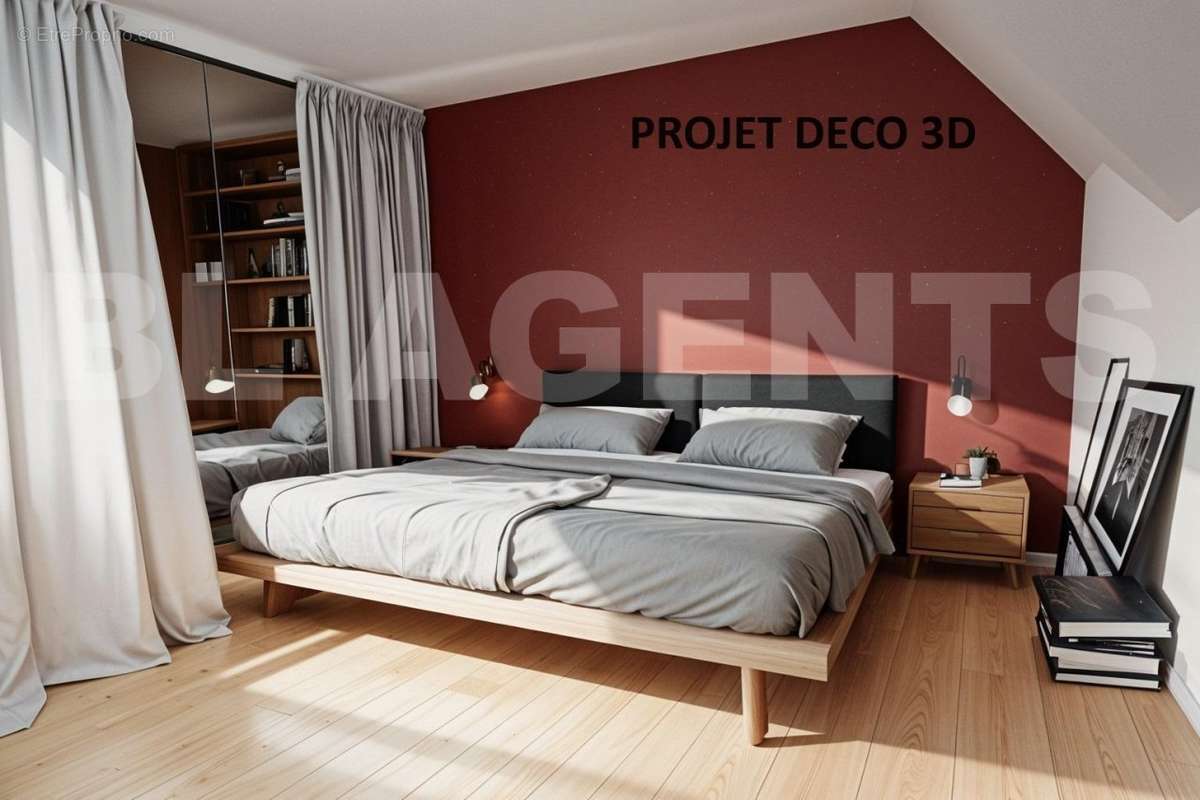 PROJET 3D chambre - Maison à EMERAINVILLE