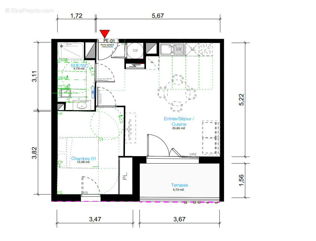 Appartement à BALARUC-LES-BAINS