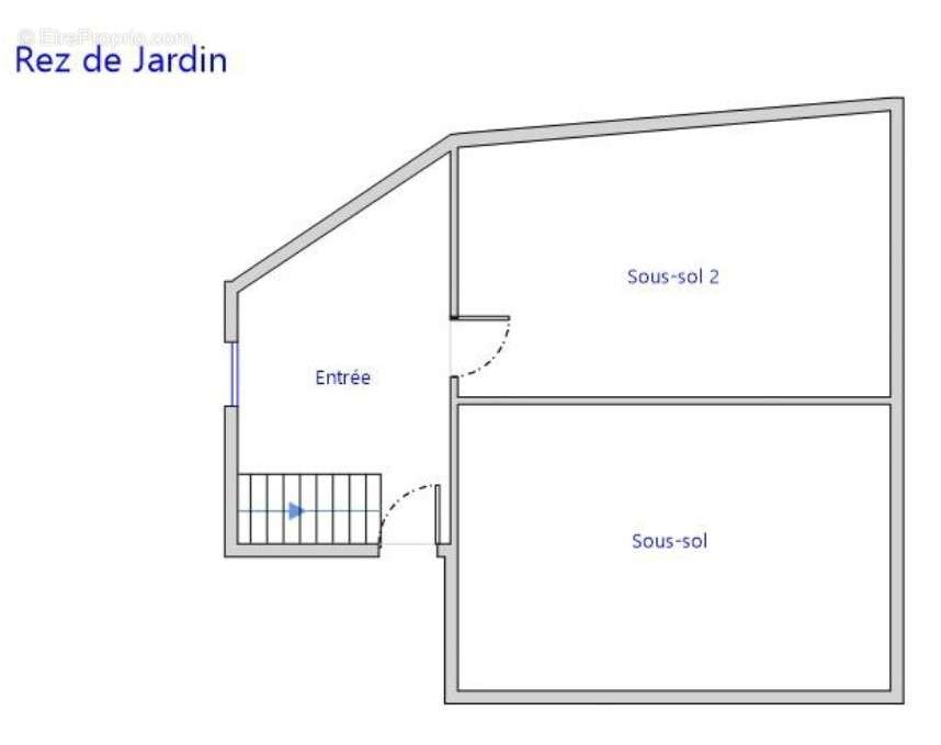 Le plan du rez-de-jardin.  - Autre à SAINT-SAUVEUR-LE-VICOMTE