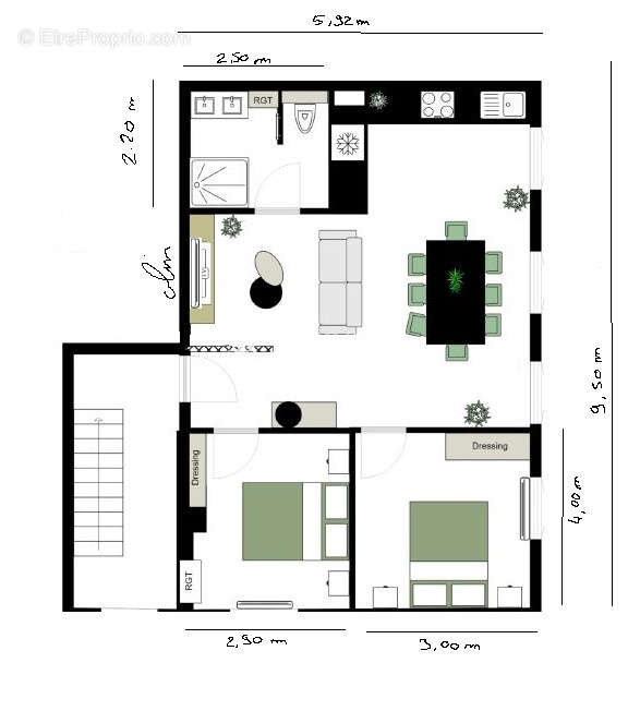 Appartement à COLOMBEY-LES-BELLES