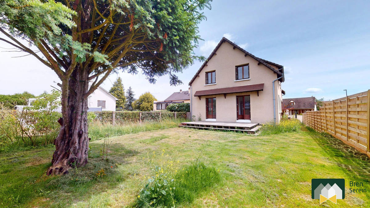 Façade arrière vue jardin - Maison à LEVES