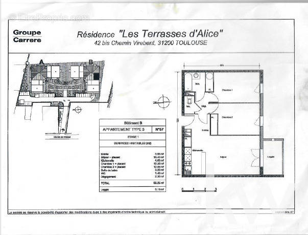 Appartement à TOULOUSE