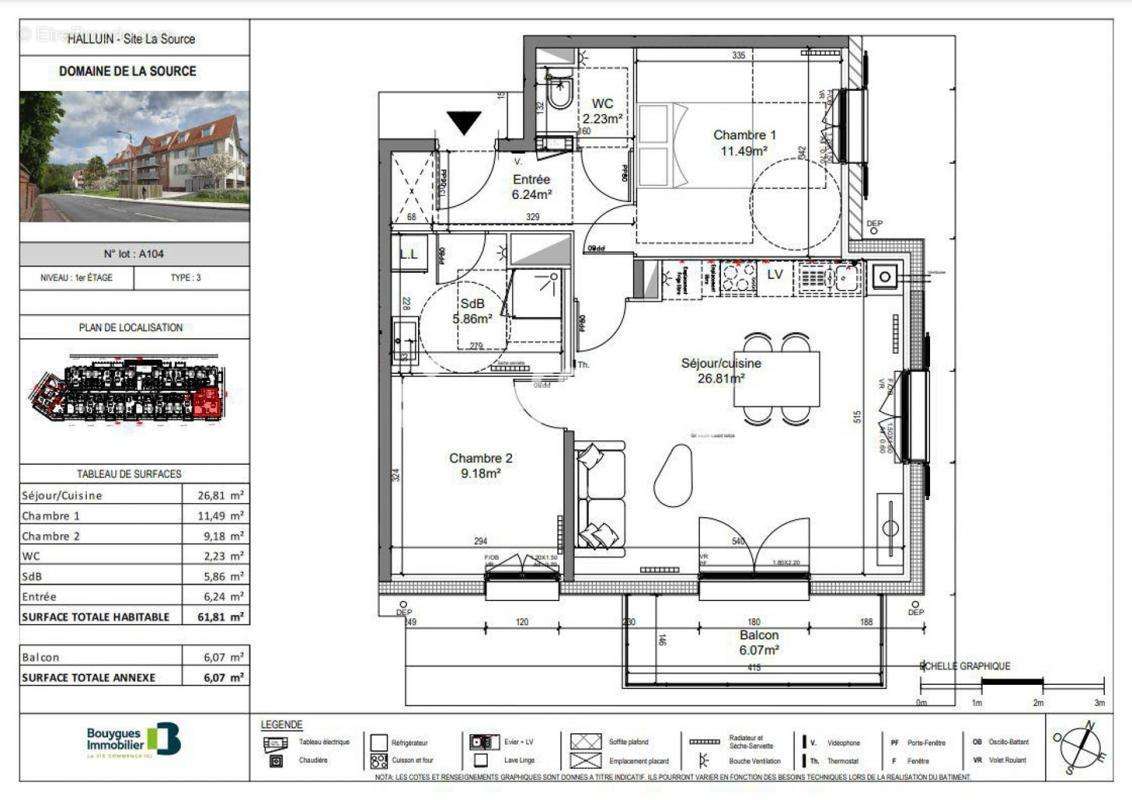 Appartement à HALLUIN