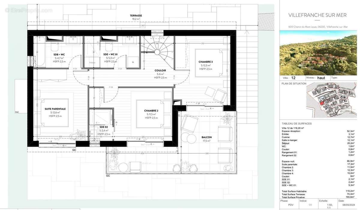 Appartement à VILLEFRANCHE-SUR-MER