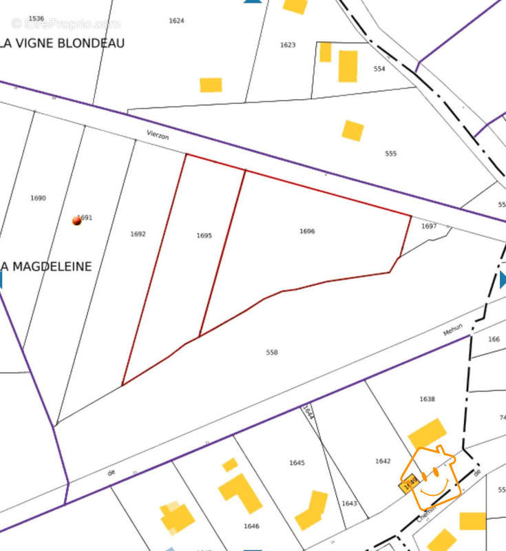 Plan terrains à bâtir à Allogny - Terrain à ALLOGNY