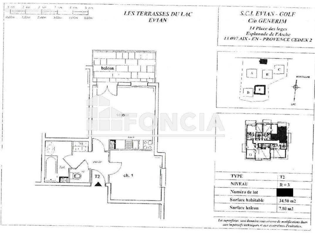 Appartement à EVIAN-LES-BAINS