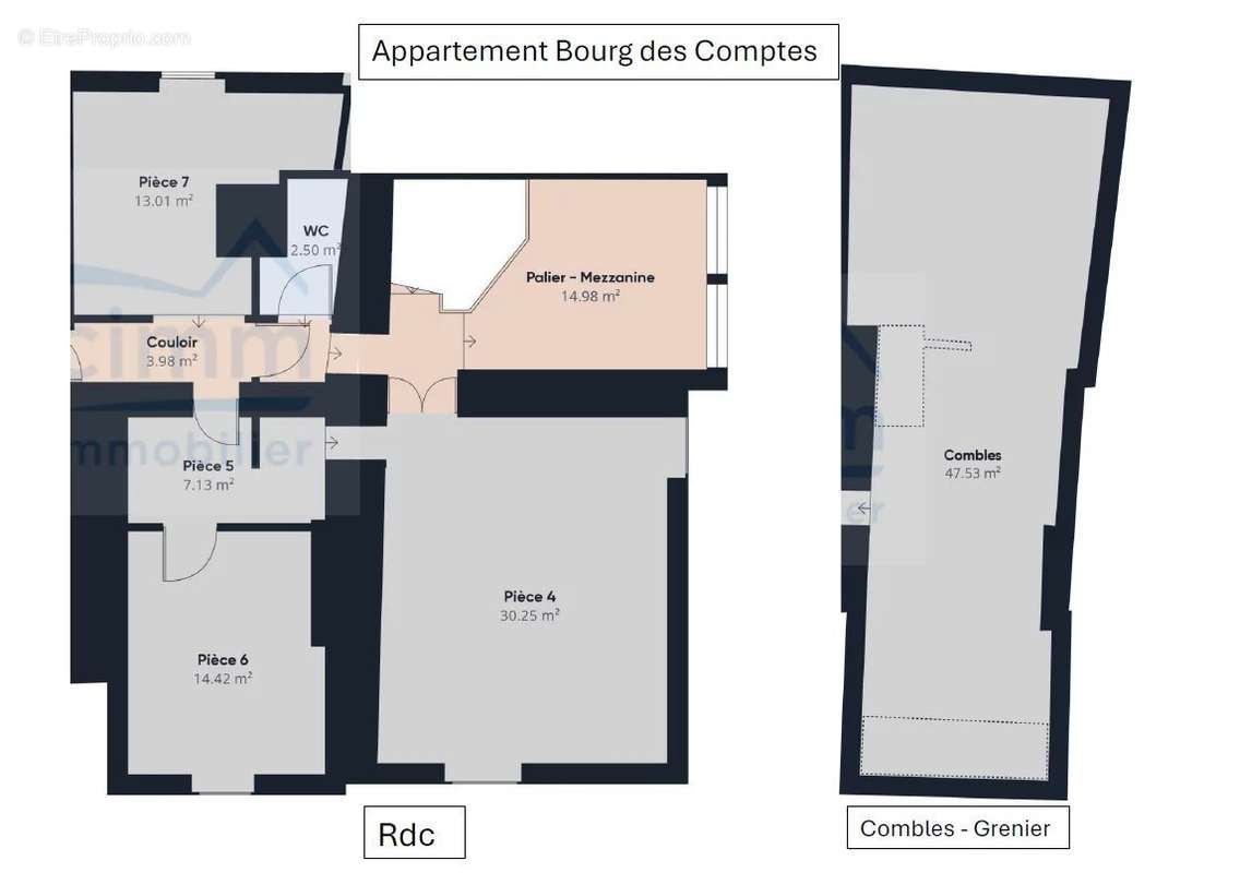 Appartement à BOURG-DES-COMPTES