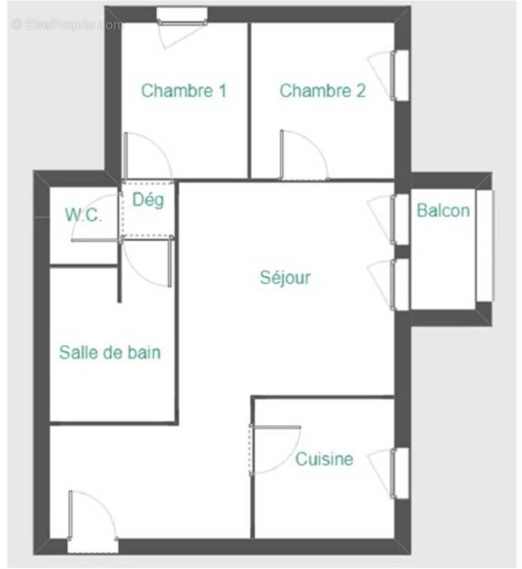 Appartement a louer eaubonne - 3 pièce(s) - 53 m2 - Surfyn