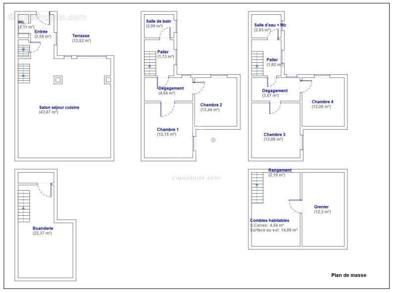 Maison a louer levallois-perret - 7 pièce(s) - 120 m2 - Surfyn