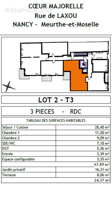 Appartement à NANCY