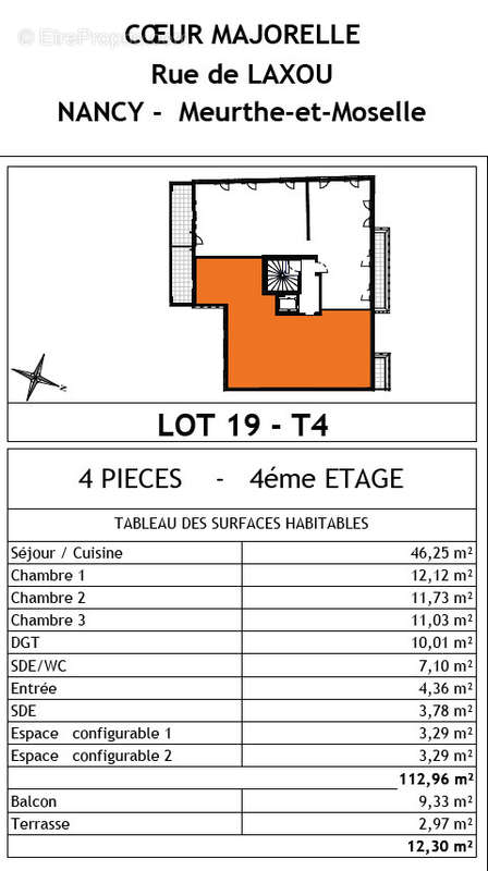 Appartement à NANCY