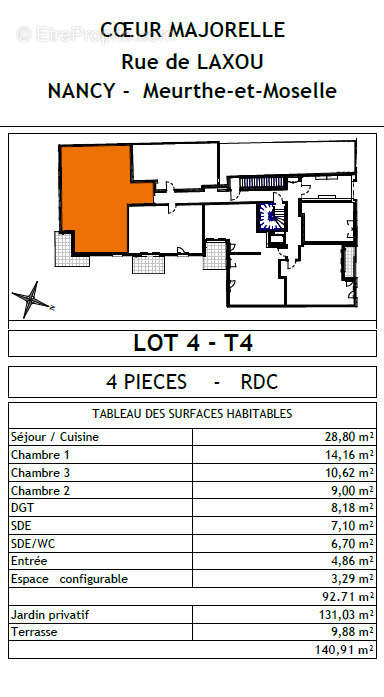 Appartement à NANCY