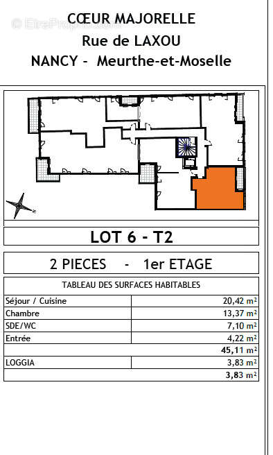 Appartement à NANCY