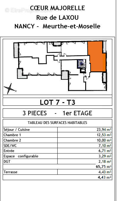 Appartement à NANCY