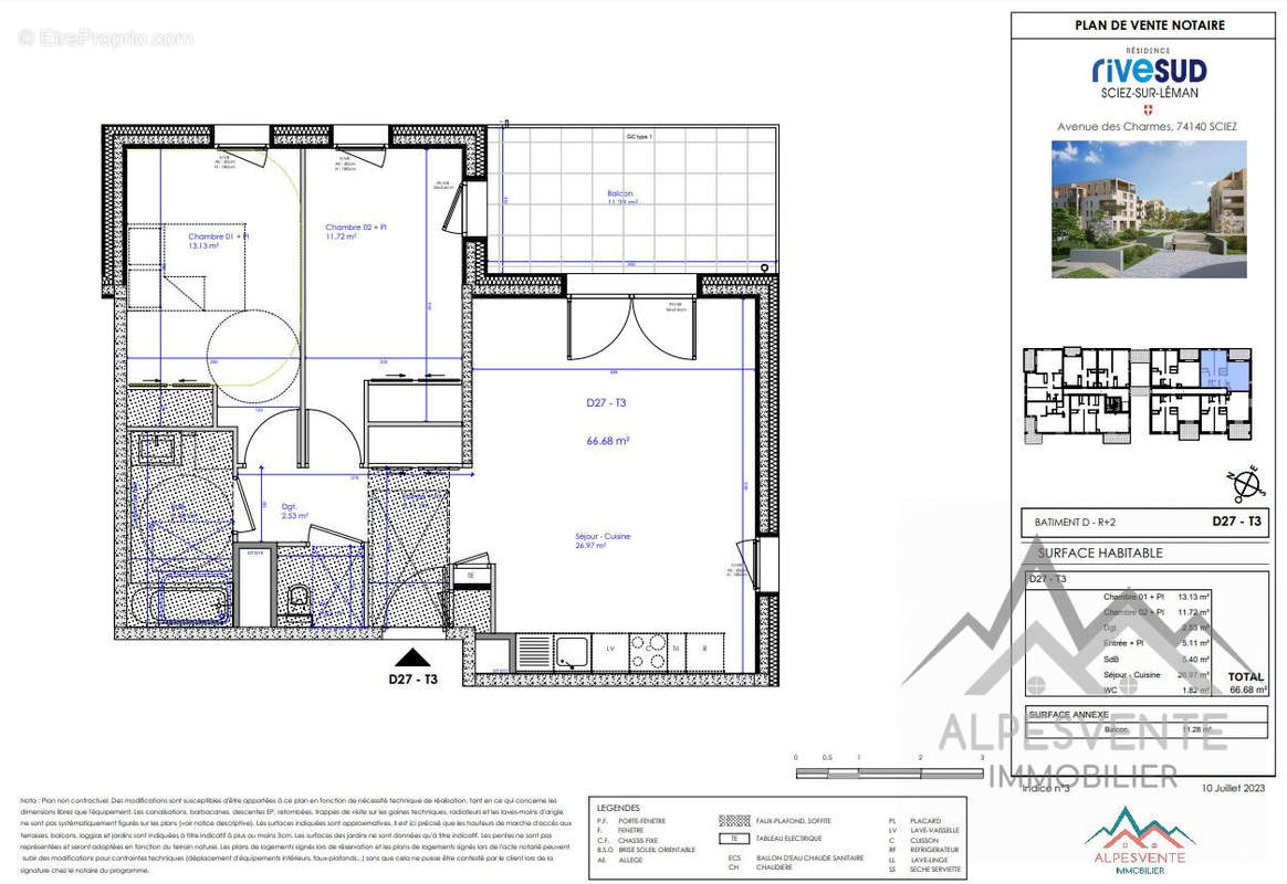 avendre-programme-neuf-rive-sud-sciez-alpesvente-sciez - Appartement à SCIEZ