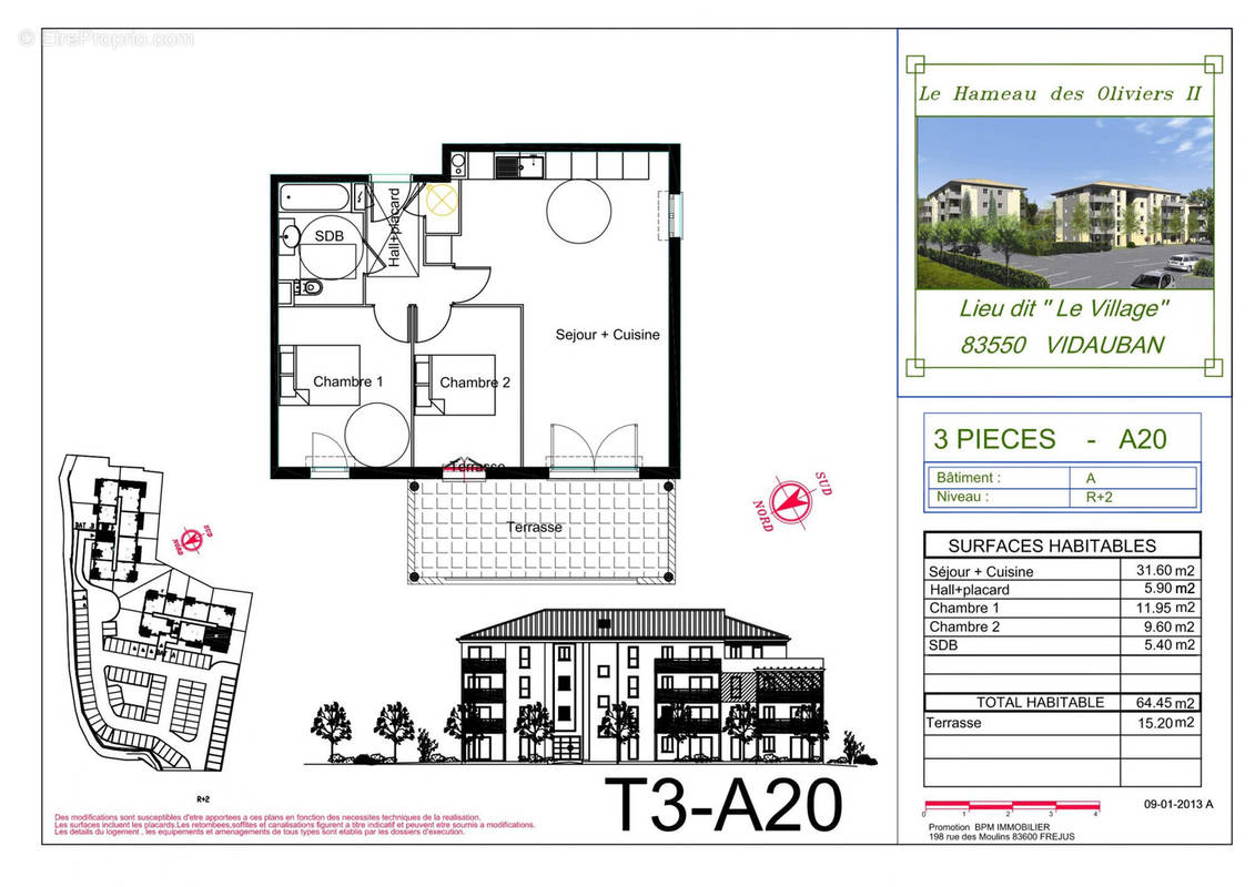 Appartement à VIDAUBAN