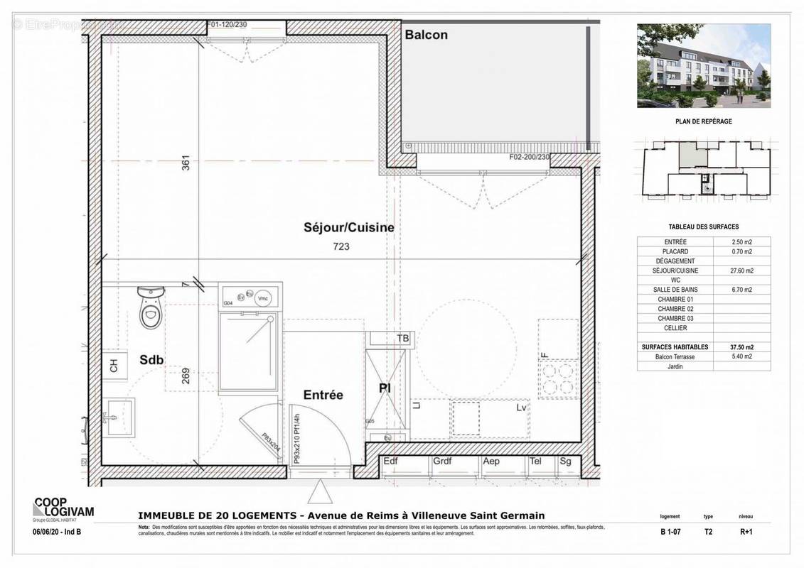 Appartement à SOISSONS