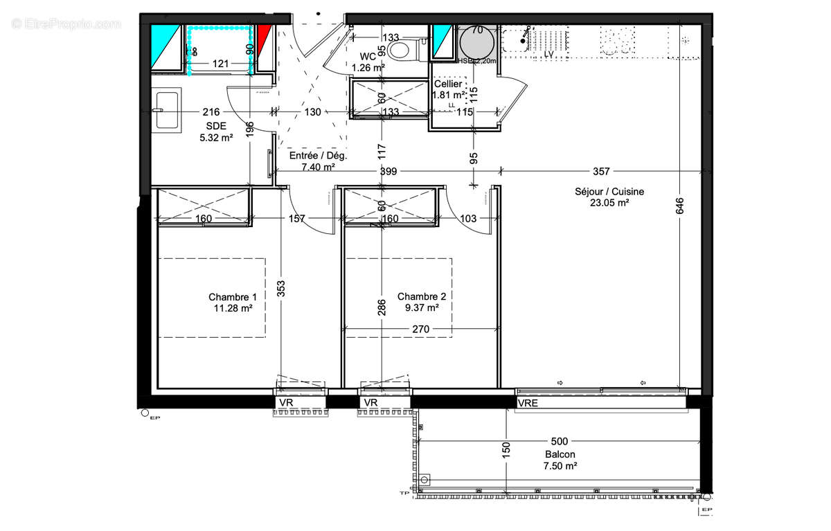 Appartement à BENESSE-MAREMNE