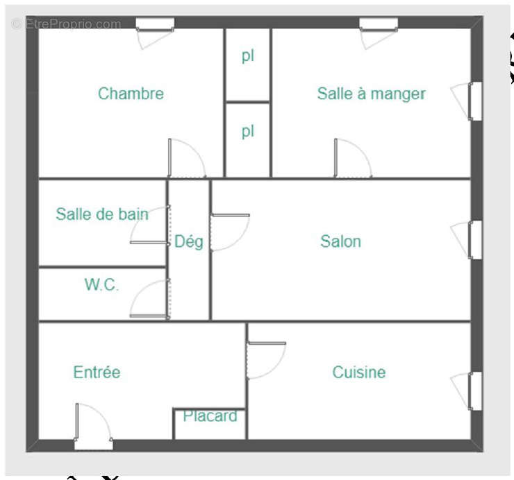 Appartement a louer saint-brice-sous-foret - 3 pièce(s) - 58 m2 - Surfyn