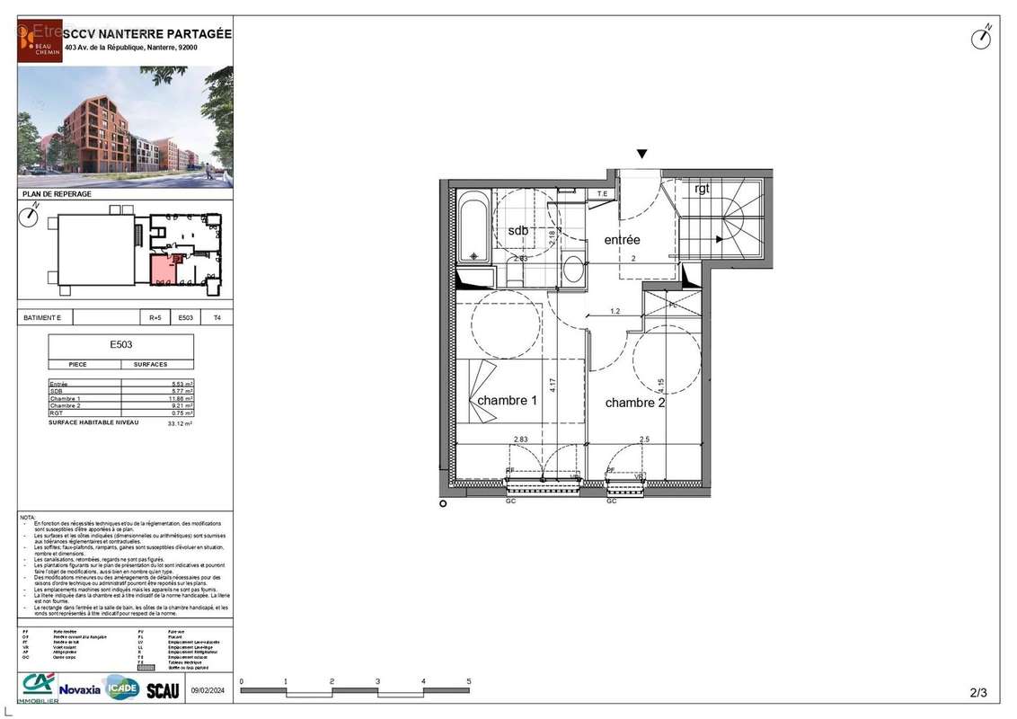 Appartement à NANTERRE