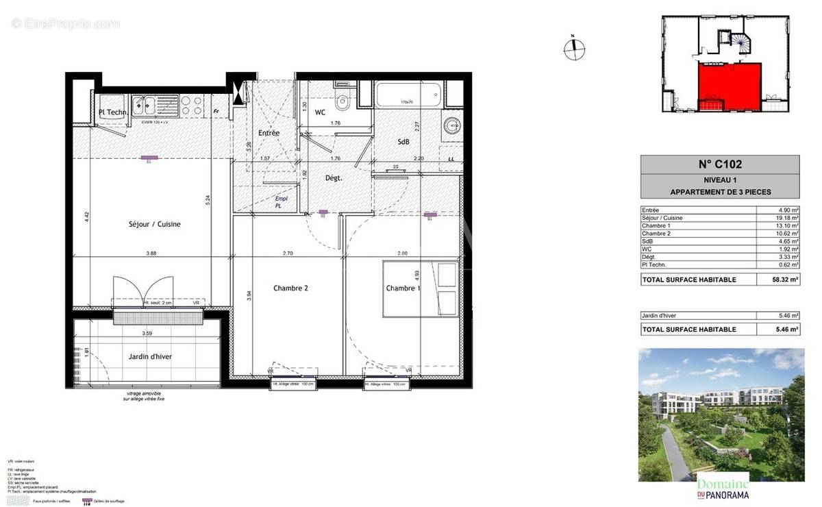 Appartement à CHENNEVIERES-SUR-MARNE