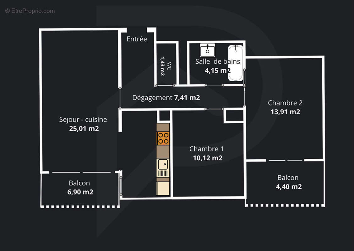 Appartement à VILLENEUVE-LES-MAGUELONE