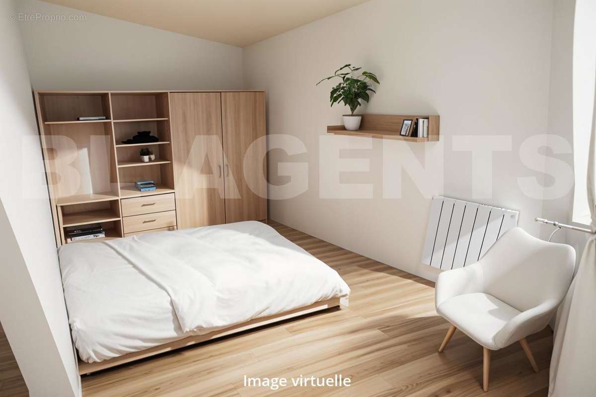 chambre coté sejour ok - Appartement à ROUEN