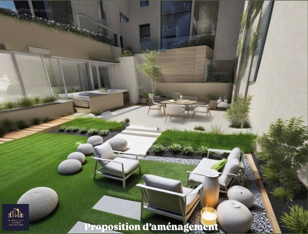 Proposition d&#039;aménagement pour la terrasse - Appartement à BEZIERS