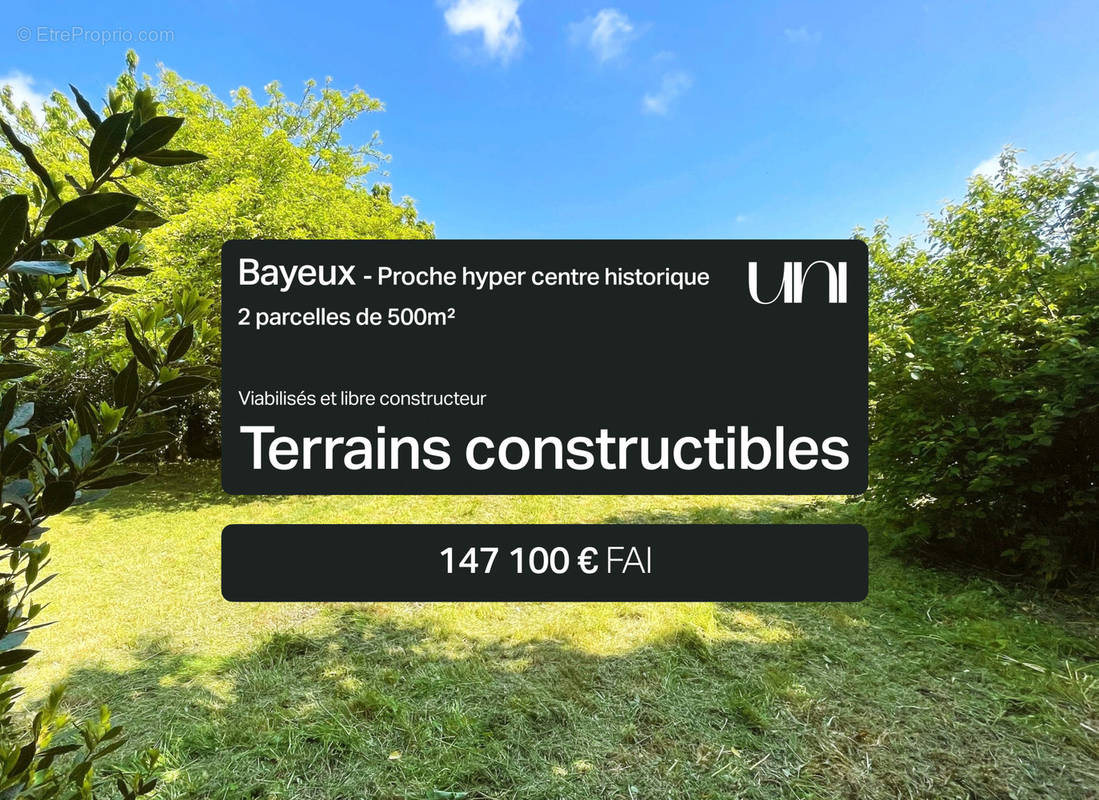 Terrain à BAYEUX