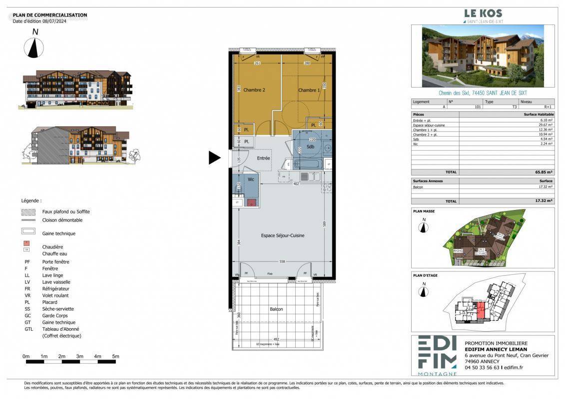 Appartement à SAINT-JEAN-DE-SIXT