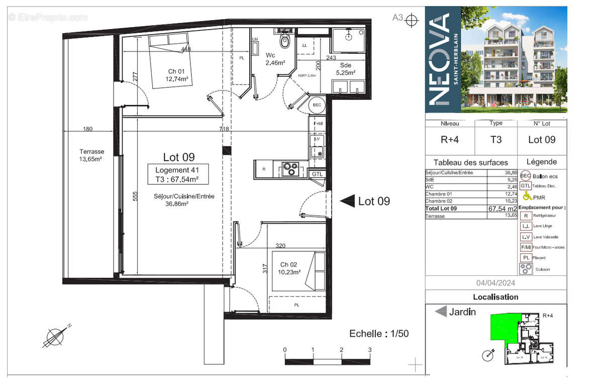 Appartement à SAINT-HERBLAIN