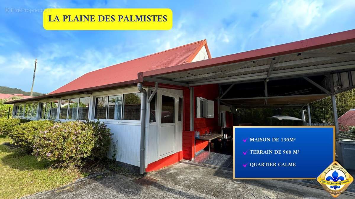 Maison à LA PLAINE-DES-PALMISTES