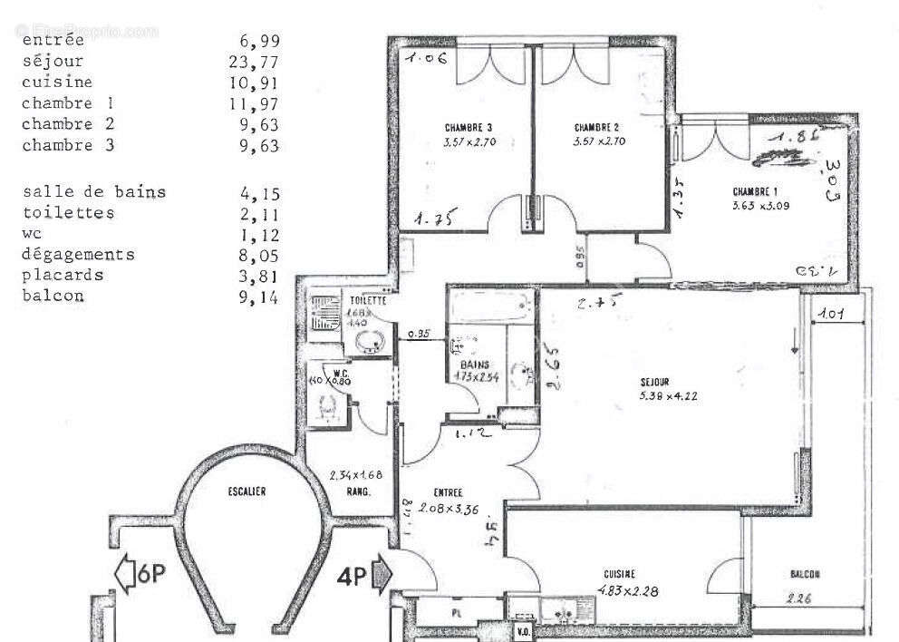 Appartement à VERSAILLES