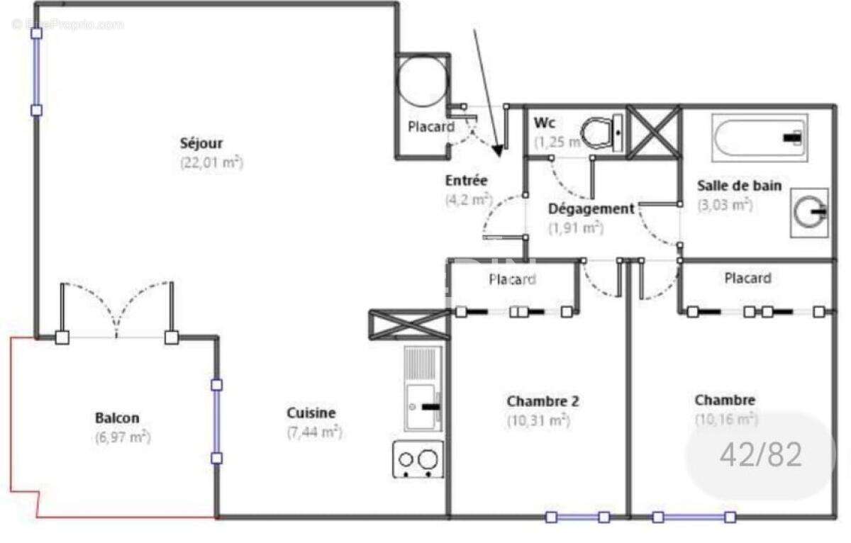 Appartement à AUCAMVILLE