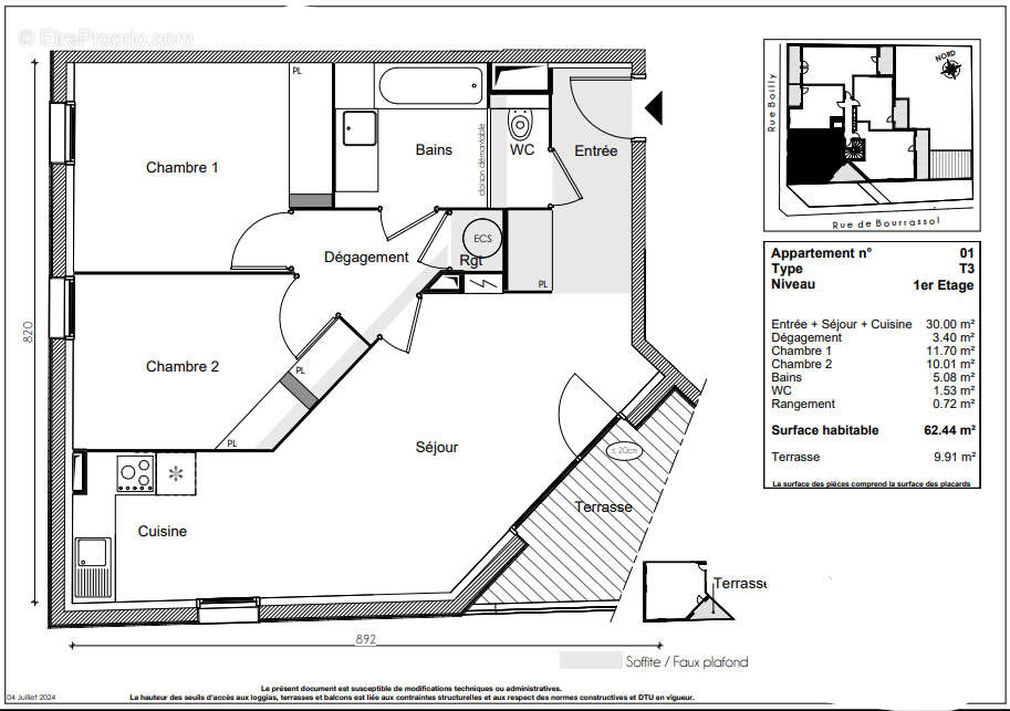 Appartement à TOULOUSE