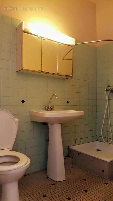 Salle d&#039;eau avec wc  - Appartement à MARSEILLE-8E