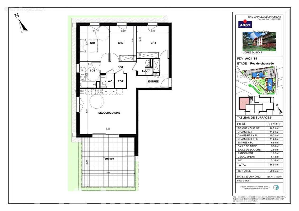 Appartement à SAINT-PIERRE-EN-FAUCIGNY