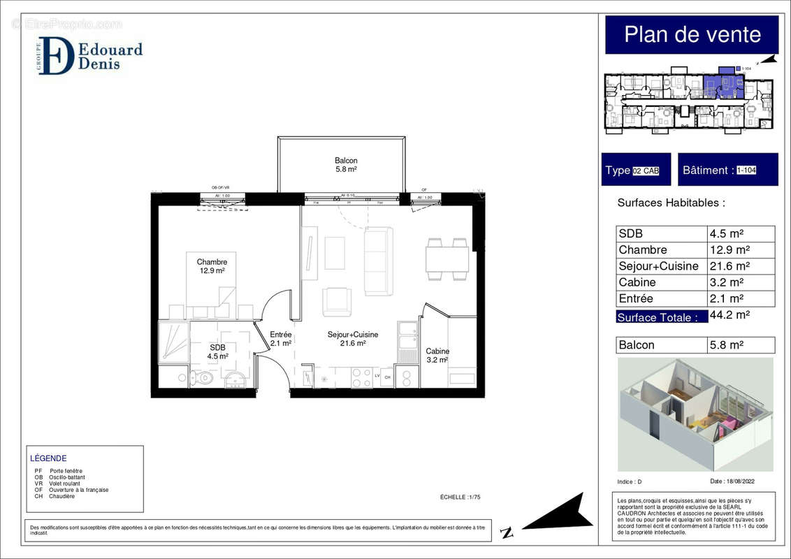 Appartement à CAMIERS