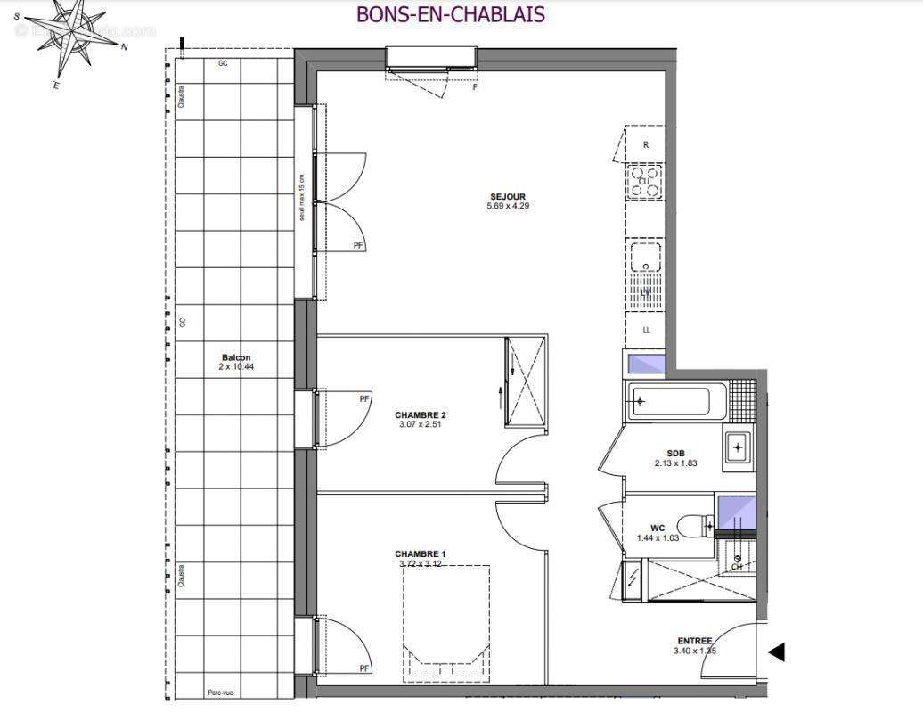 Appartement à BONS-EN-CHABLAIS