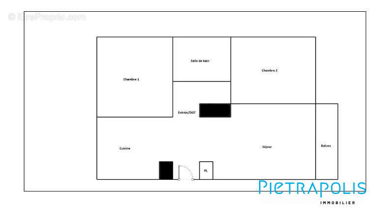 Plan - Appartement à SAINT-PRIEST