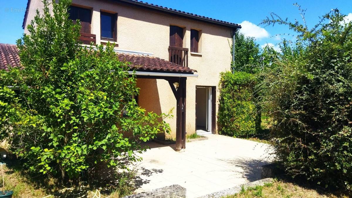 facade jardin - Maison à CAHORS