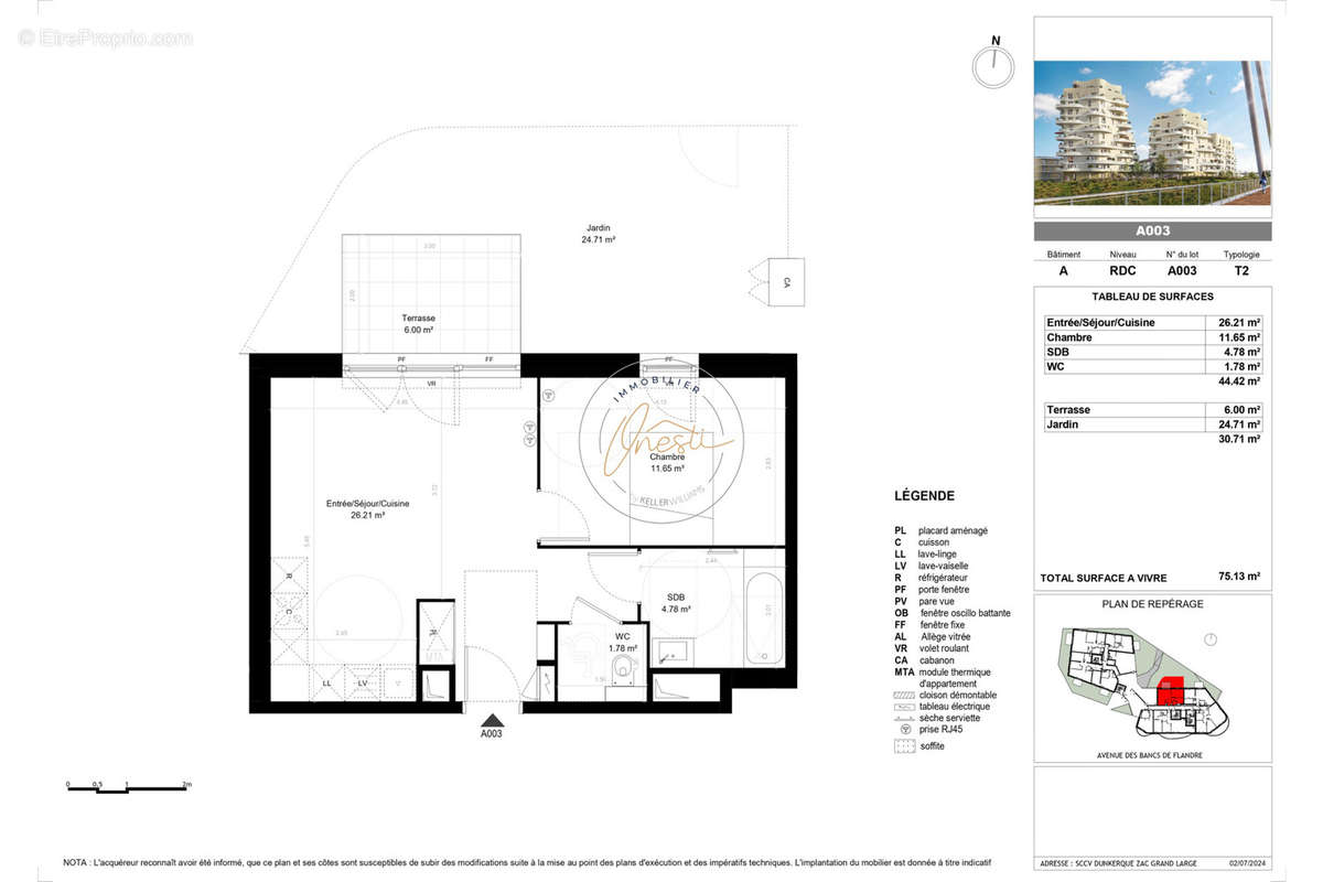 Appartement à DUNKERQUE