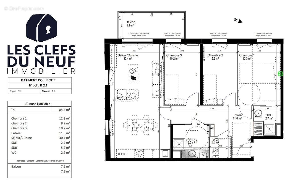 Appartement à EMMERIN