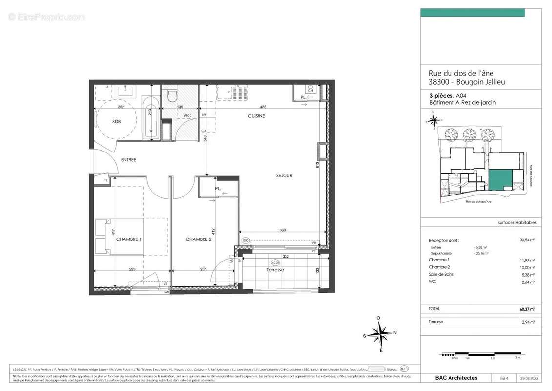 Appartement à BOURGOIN-JALLIEU