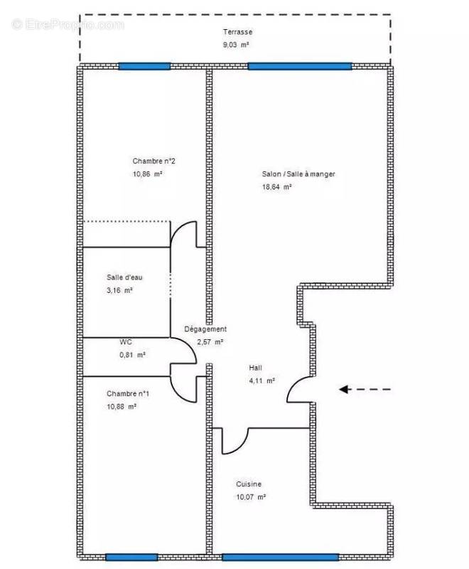 Appartement à LE CANNET