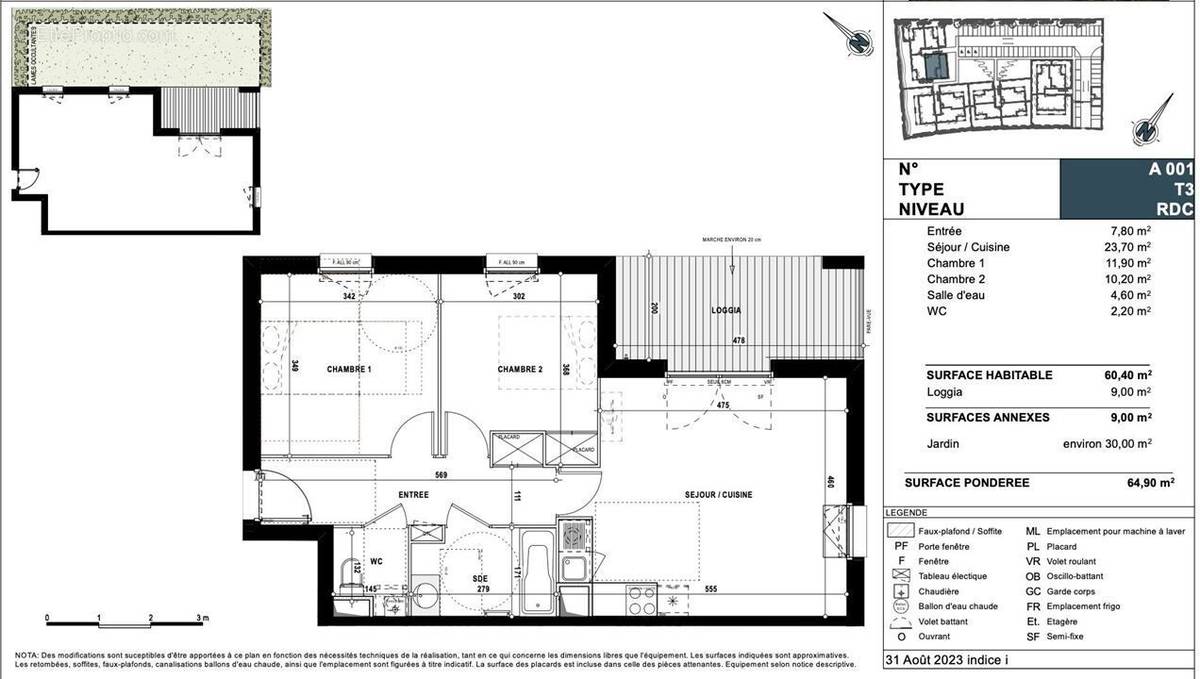 Appartement à POMPERTUZAT