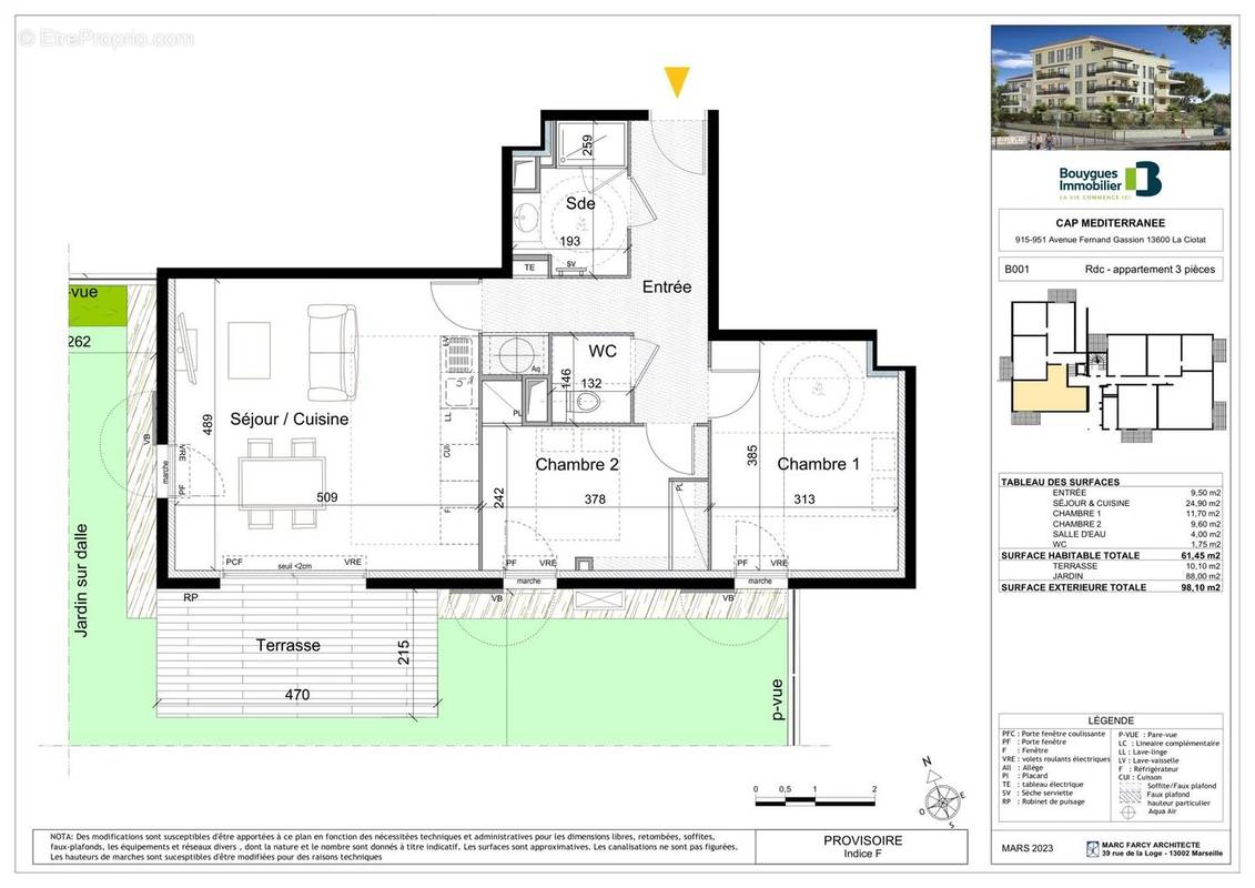 Appartement à LA CIOTAT